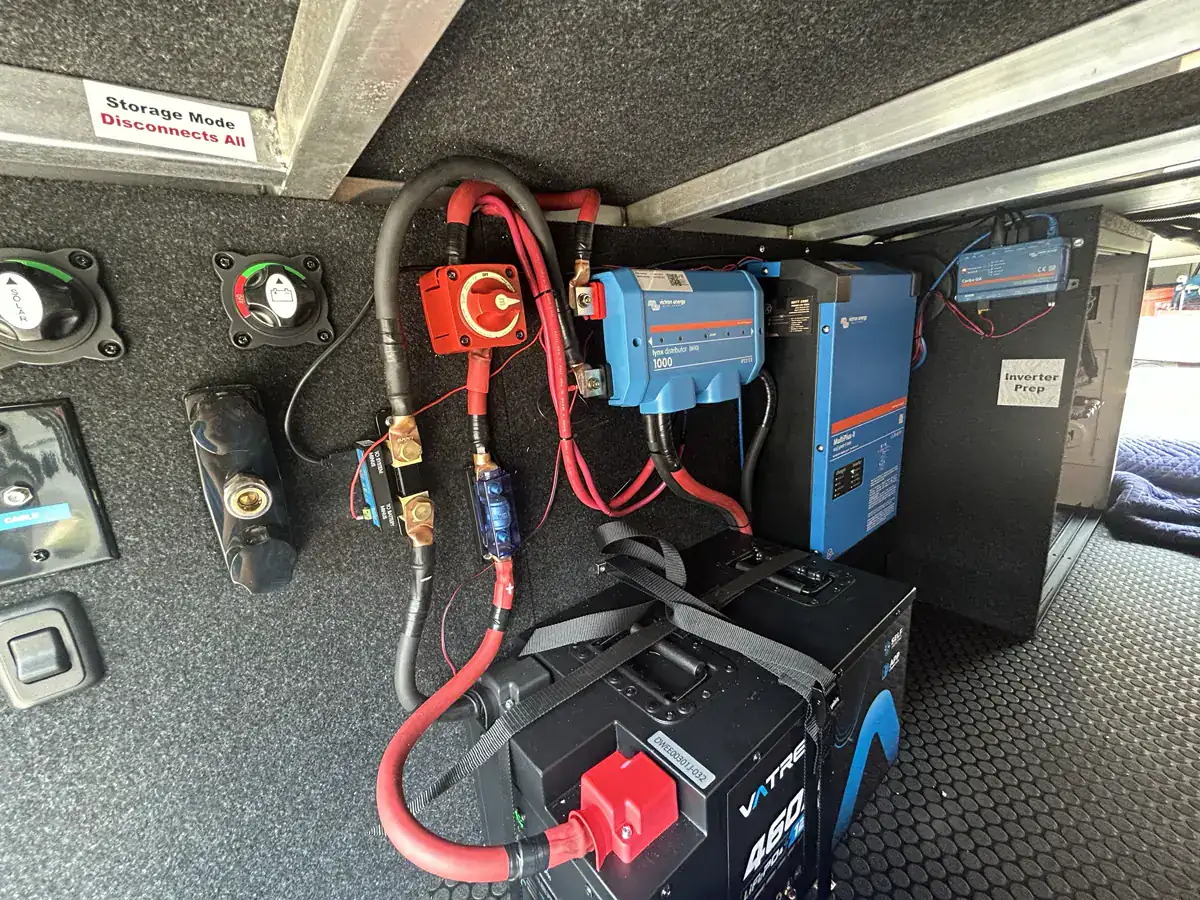 Completed Victron MultiPlus lithium power install
